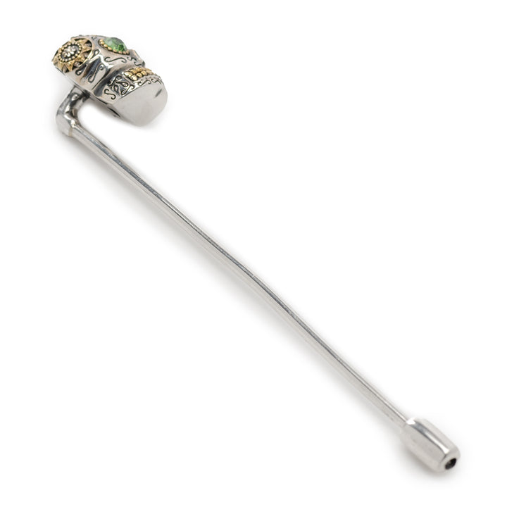 Sterling Silver Skull Stick Pin Image 5