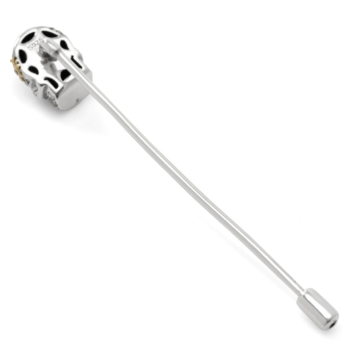 Sterling Silver Skull Stick Pin Image 6