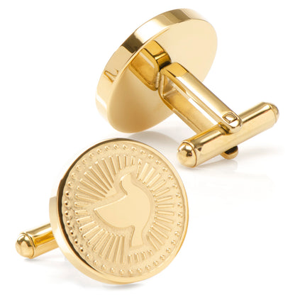 Gold Dove Radial Cufflinks Image 2