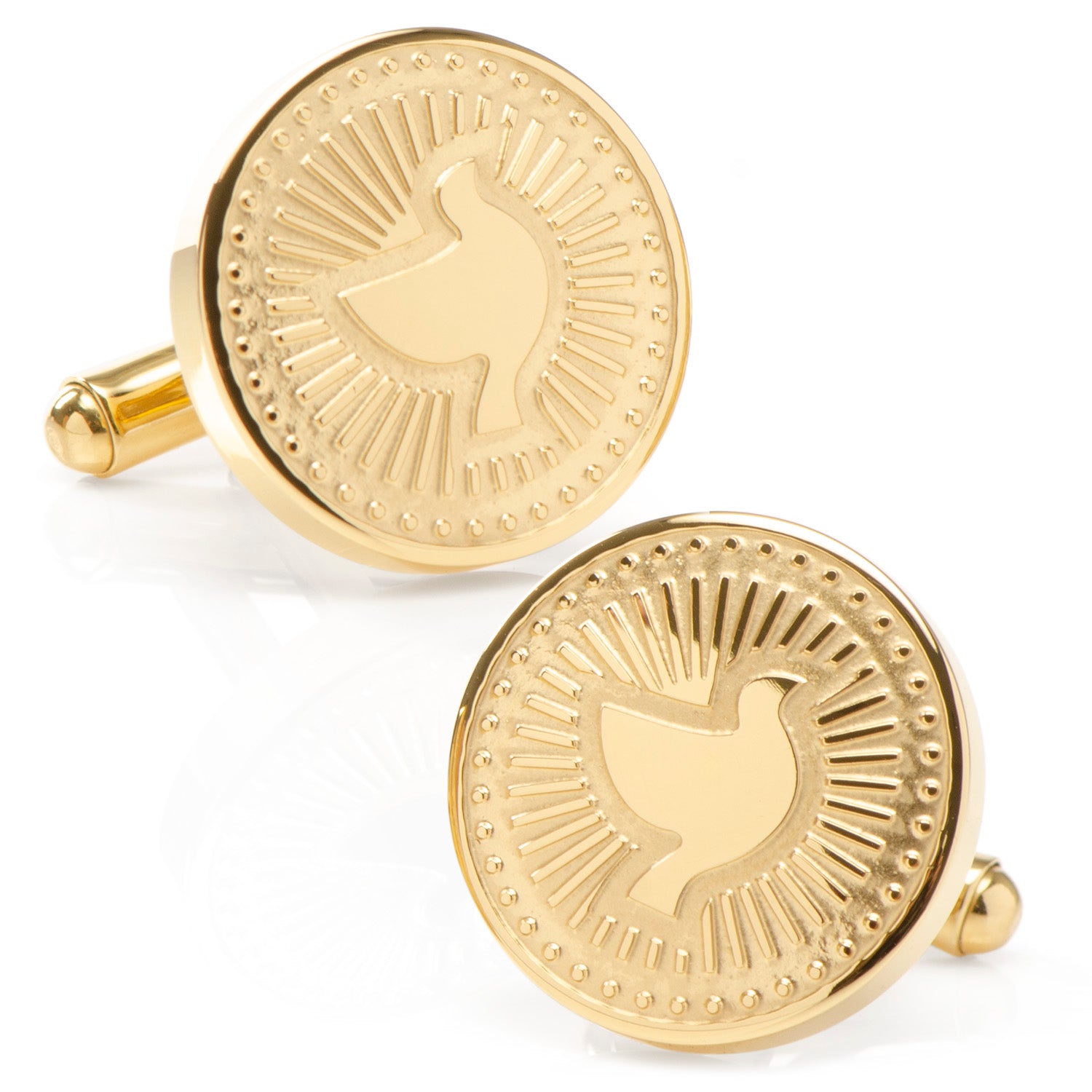 Gold Dove Radial Cufflinks Image 1