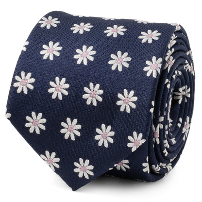 Daisy Navy Blue Men's Tie Image 1