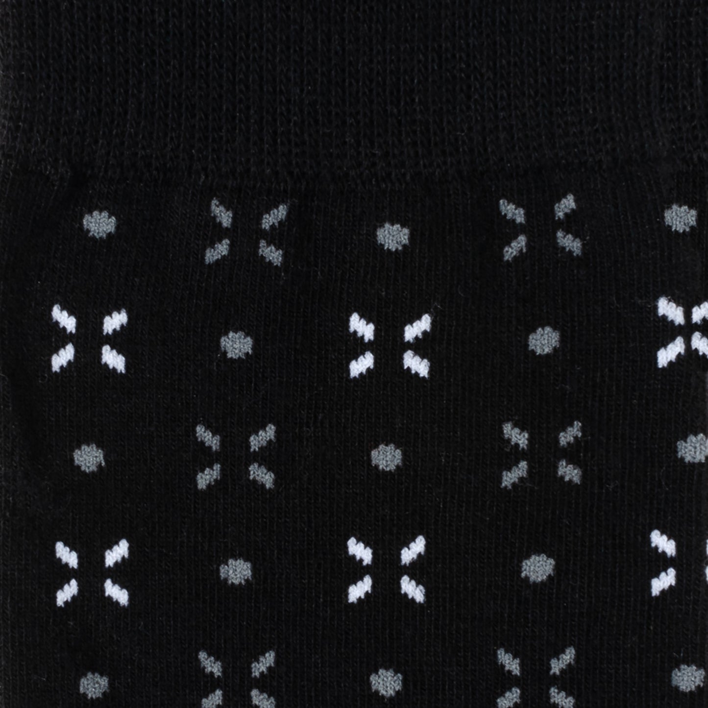 Dot Patterned Black Men's Socks Image 3