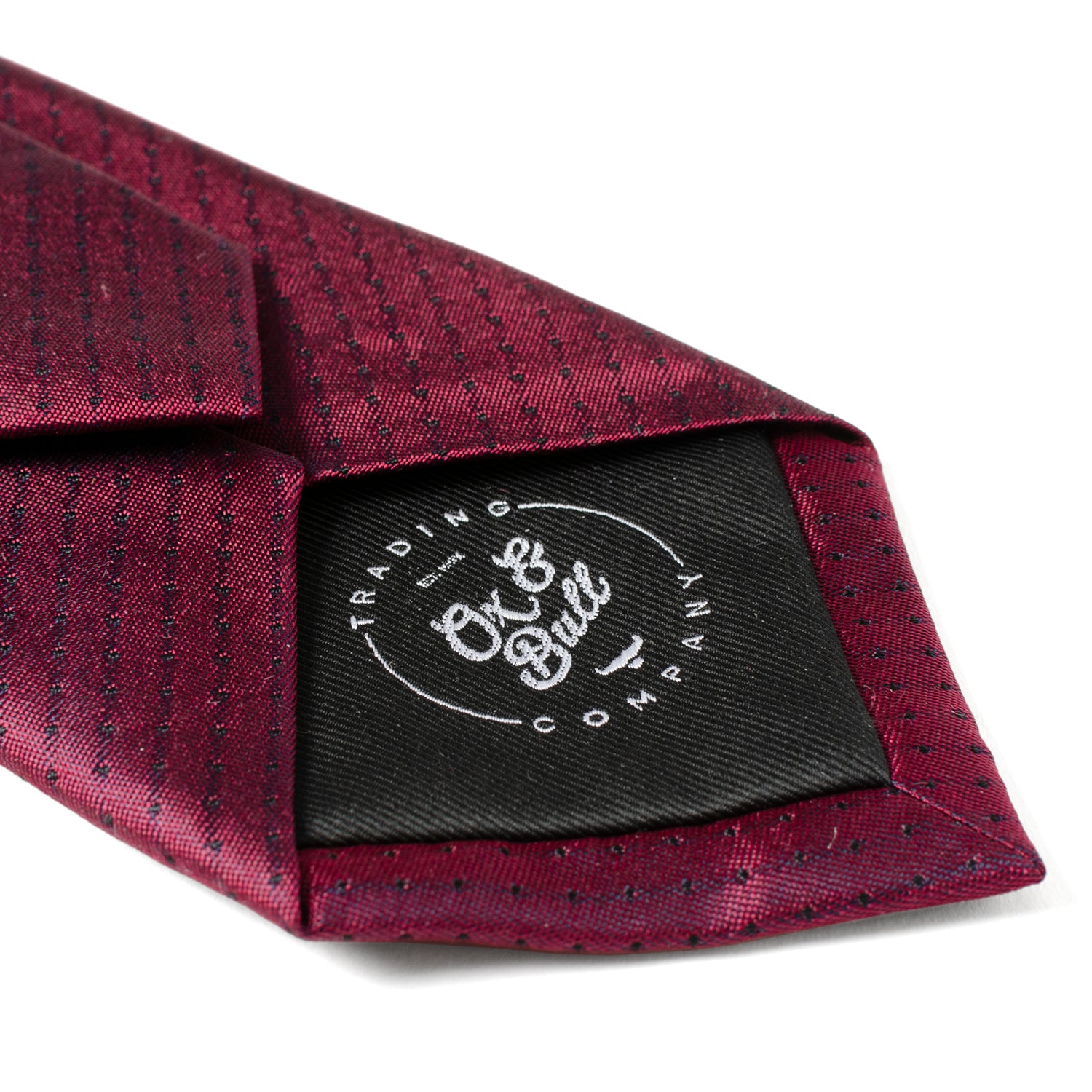 Red Pin Dot Men's Tie Image 8