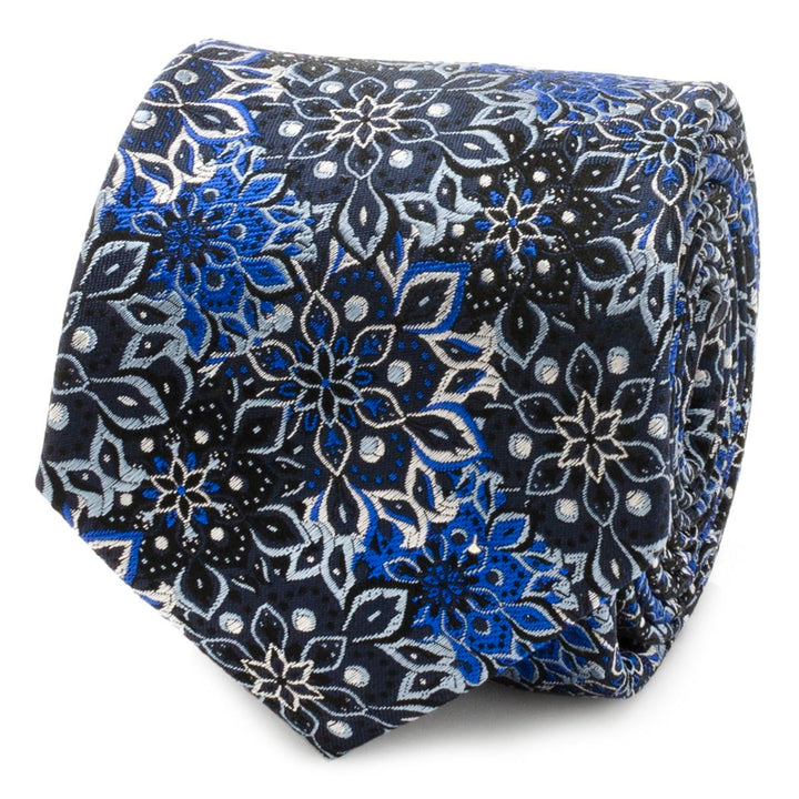 Navy Floral Tie and Pocket Square Gift Set Image 5