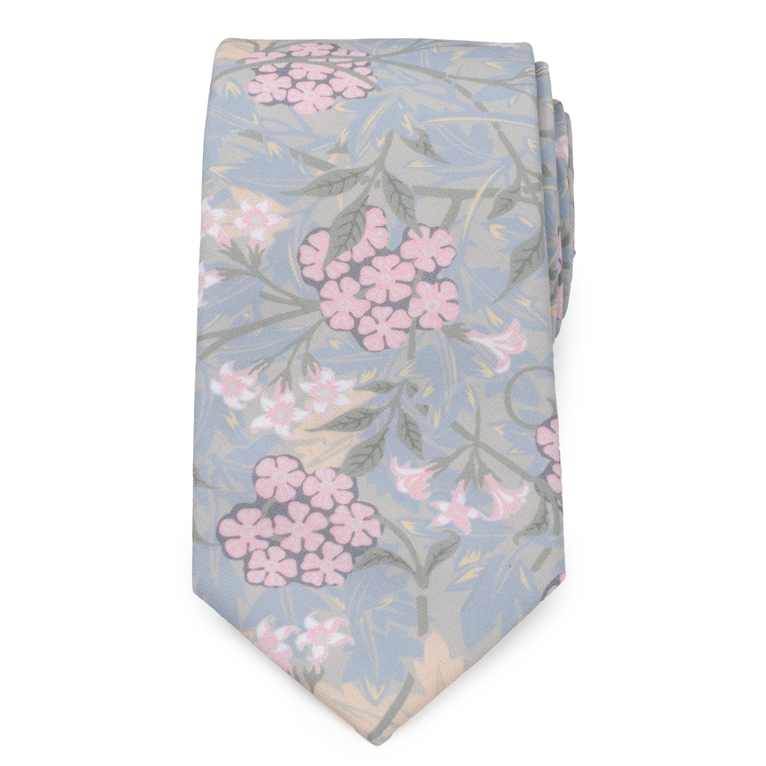 Light Blue Floral Men's Tie Image 3