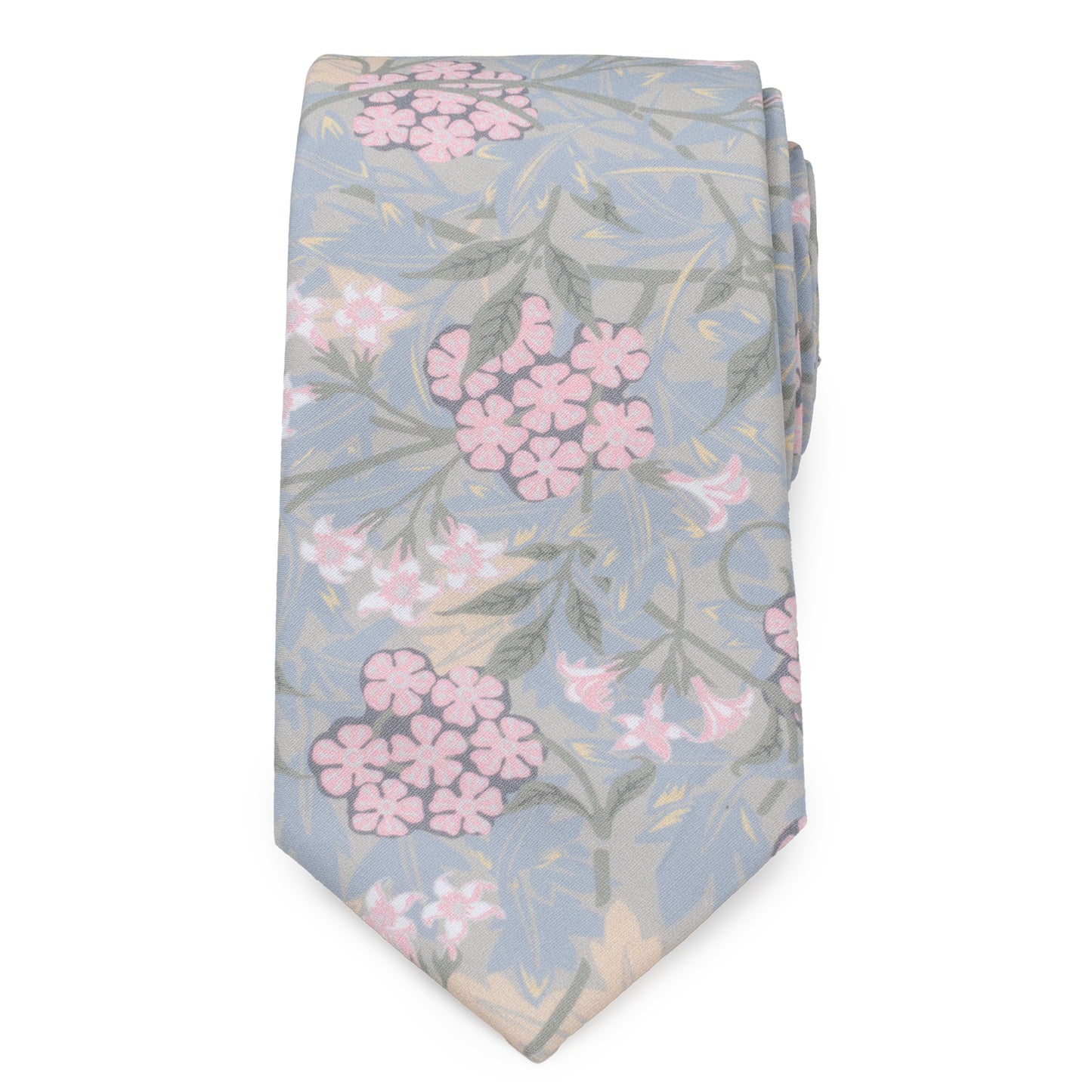 Light Blue Floral Men's Tie Image 3
