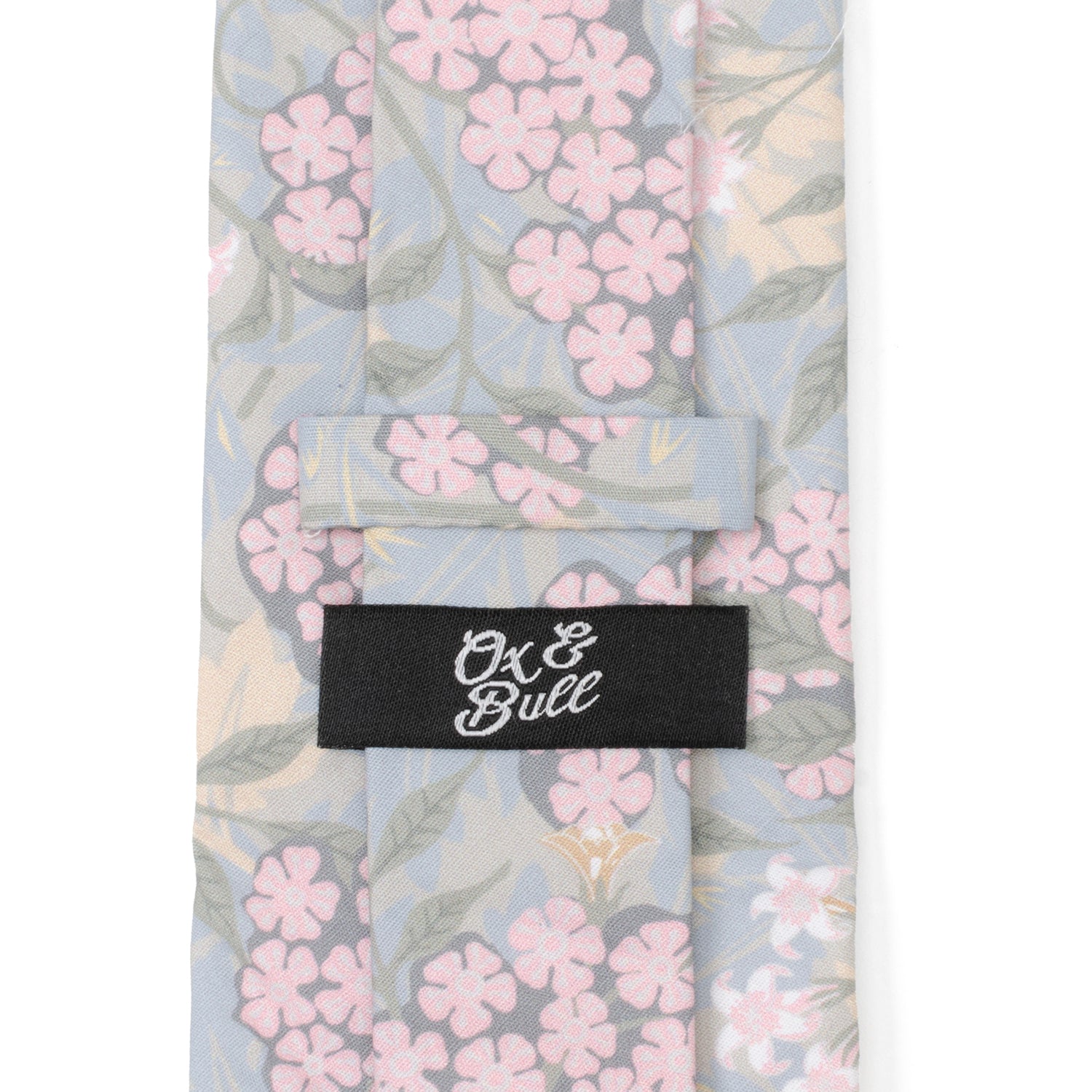 Light Blue Floral Men's Tie Image 5