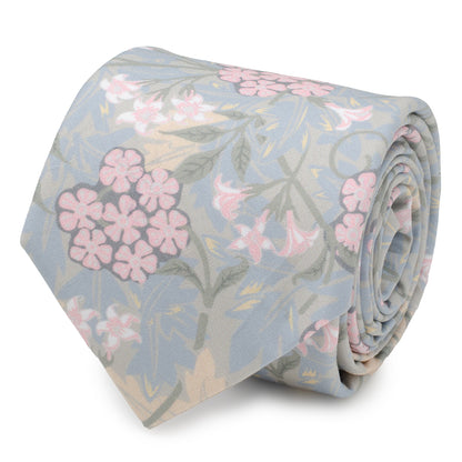 Light Blue Floral Men's Tie Image 1