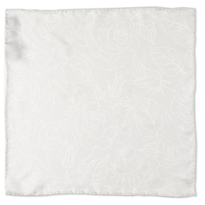 Black Floral Tie and Pocket Square Gift Set Image 5