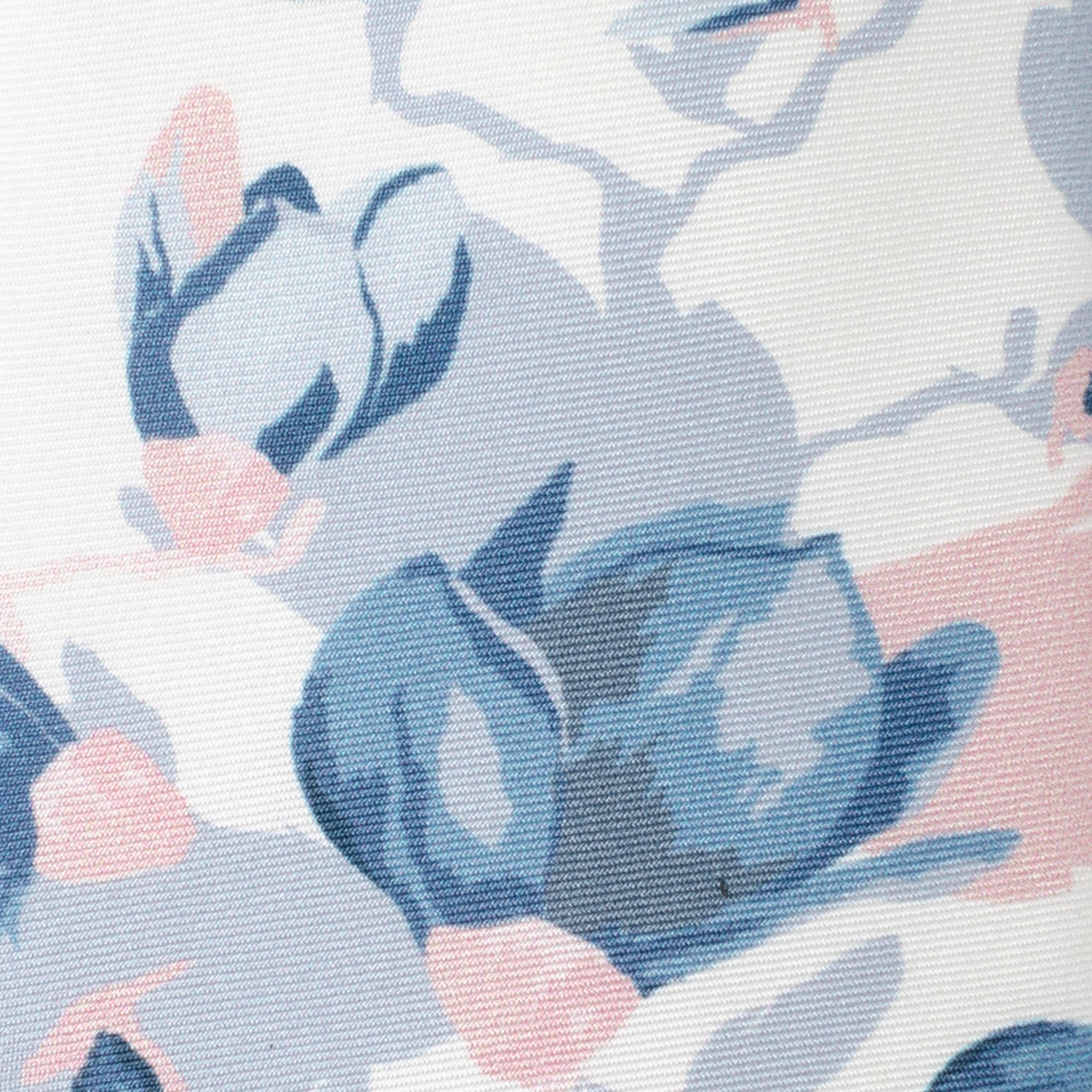 White Floral Patterned Printed Men's Tie Image 4