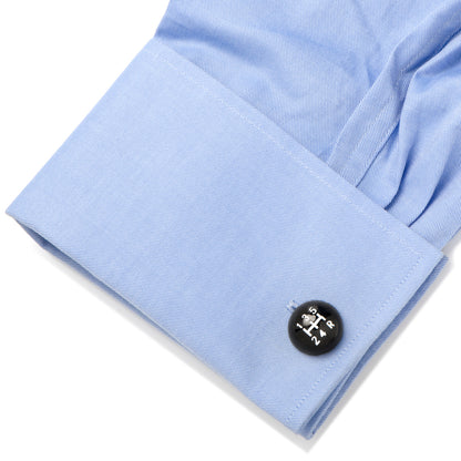 3D Black Gear Shifter Cufflinks Image 3