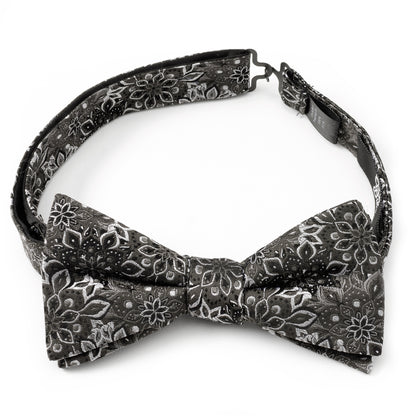 Kaleido Floral Charcoal Men's Bow Tie Image 4