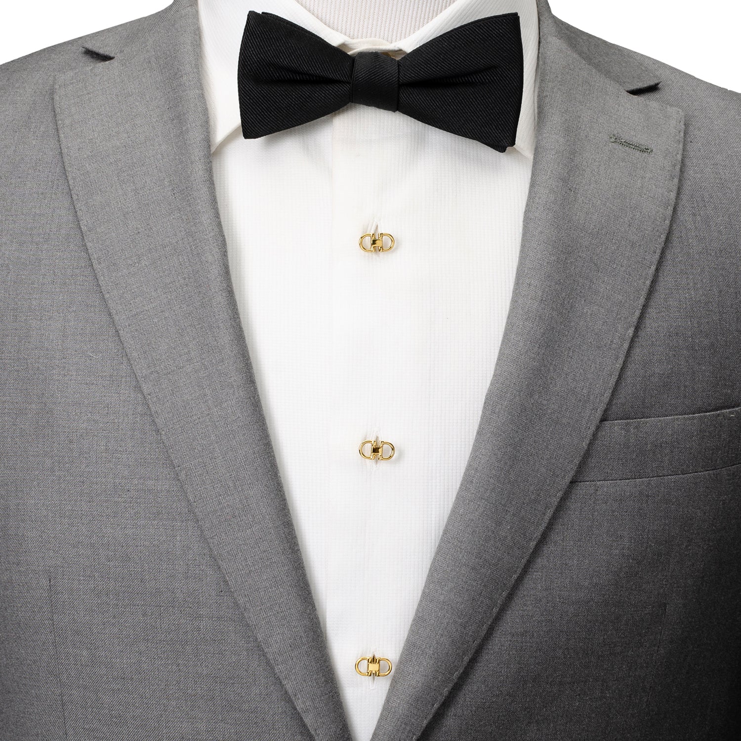 Horse Bit Gold Stainless Steel Stud Set Image 2