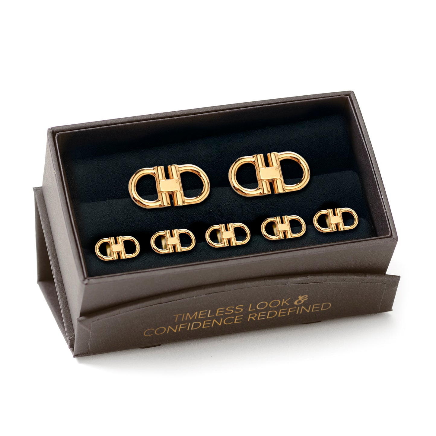 Horse Bit Gold Stainless Steel Stud Set Image 7