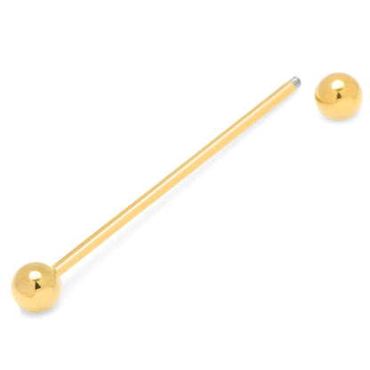 Gold Round Eyelet Collar Bar Image 2