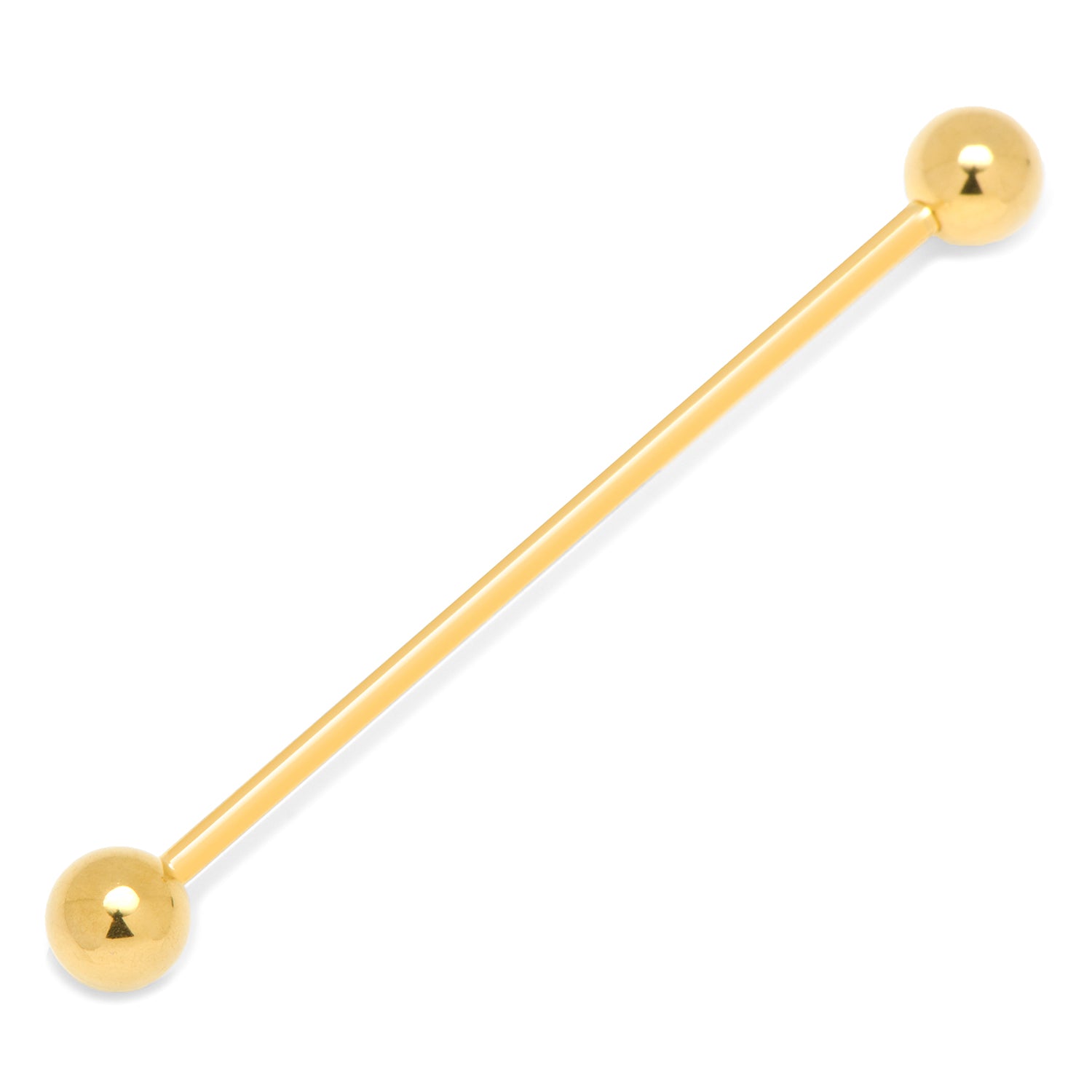 Gold Round Eyelet Collar Bar Image 1