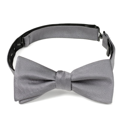 Gray Silk Bow Pre-Tie Image 6