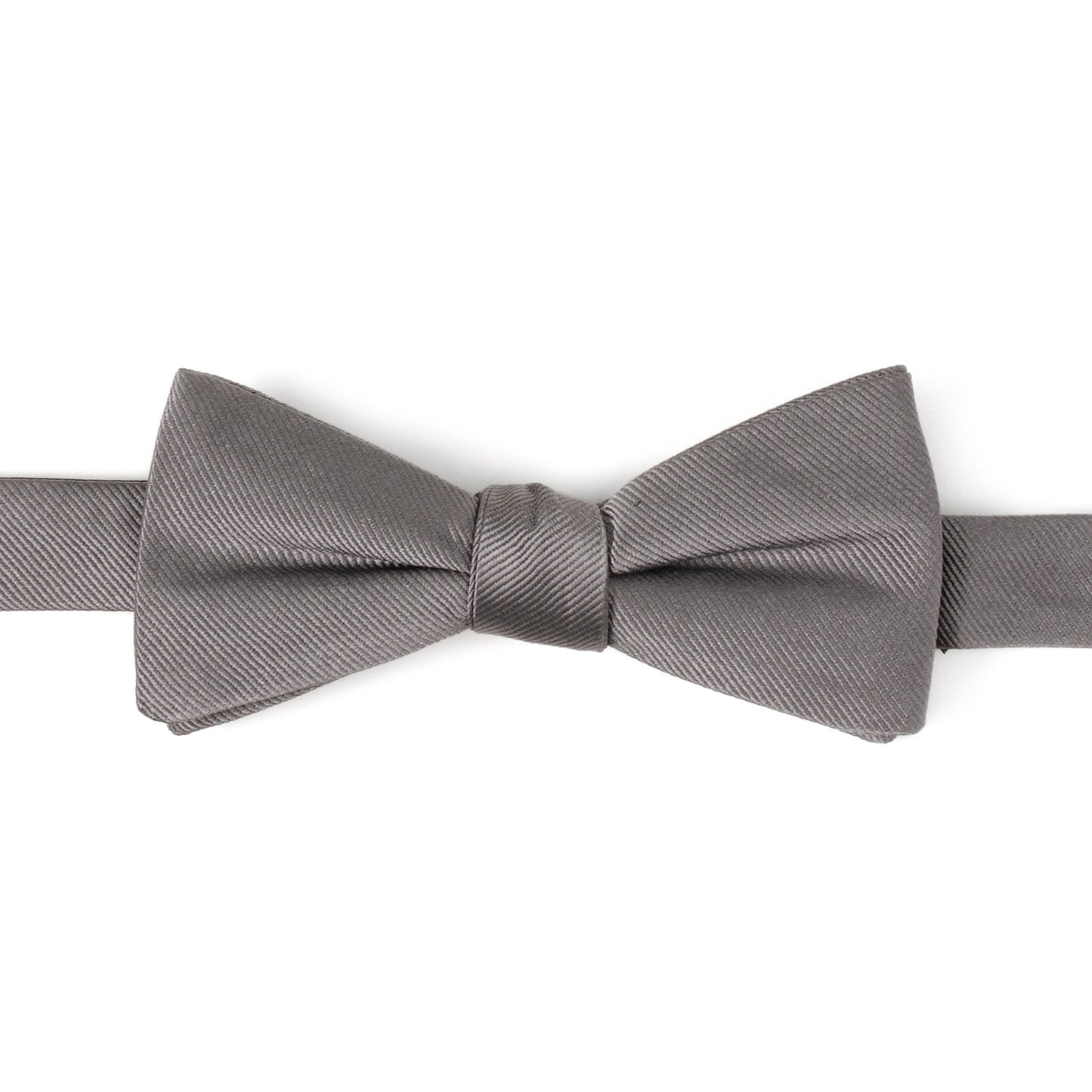 Gray Silk Bow Pre-Tie Image 1