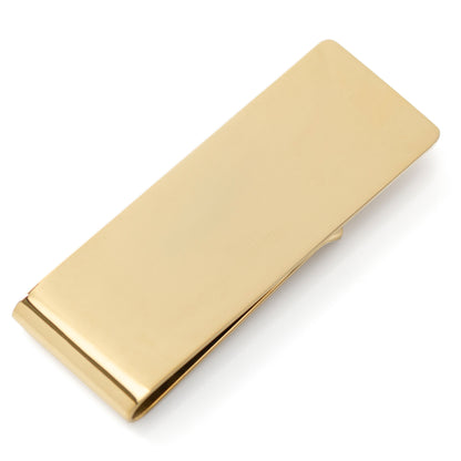 Stainless Steel Gold Engravable Money Clip Image 1