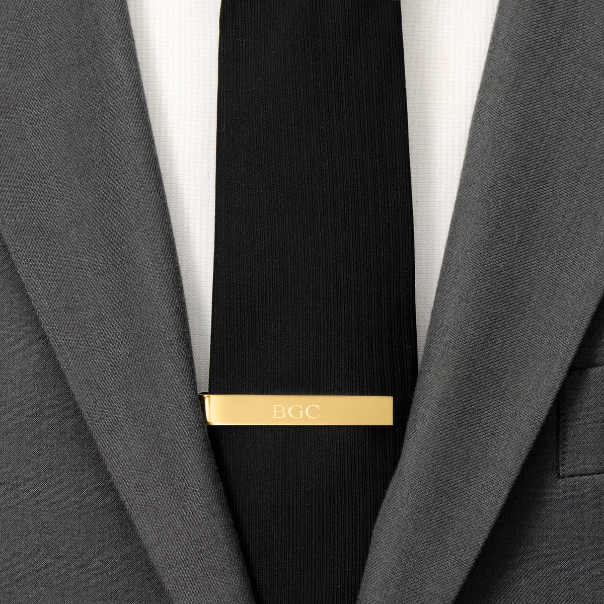 Wedding Party Gold Engravable Tie Bar Image 2