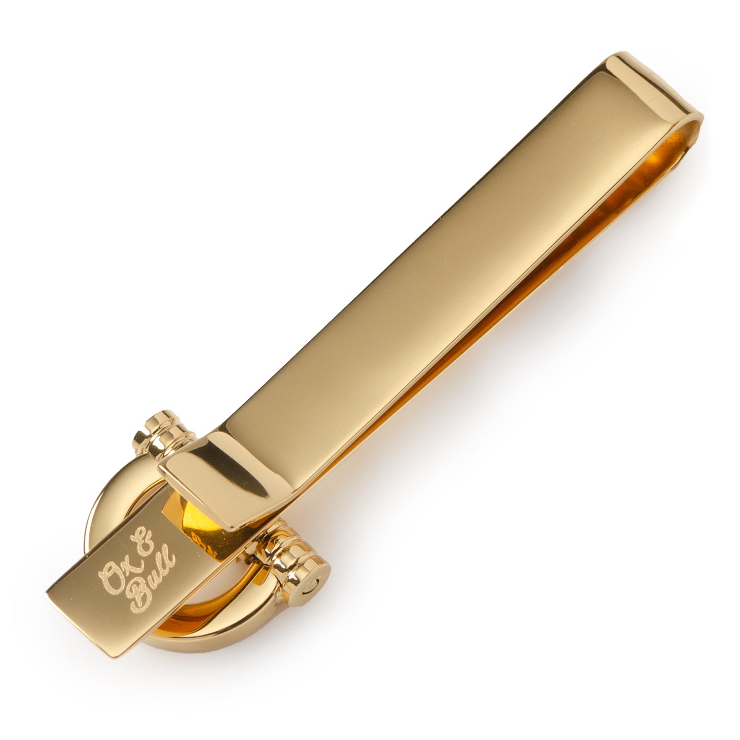 Horse Bit Gold Stainless Steel Tie Bar Image 3