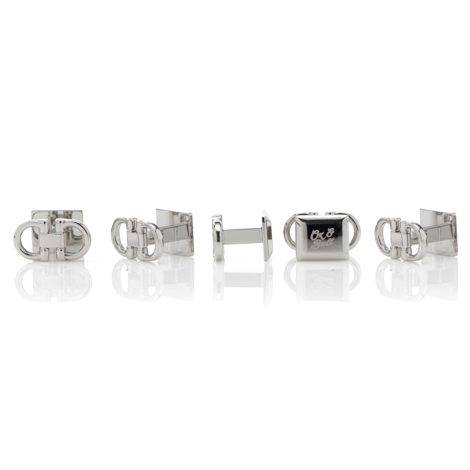 Horse Bit Stainless Steel 5-Stud Set Image 3