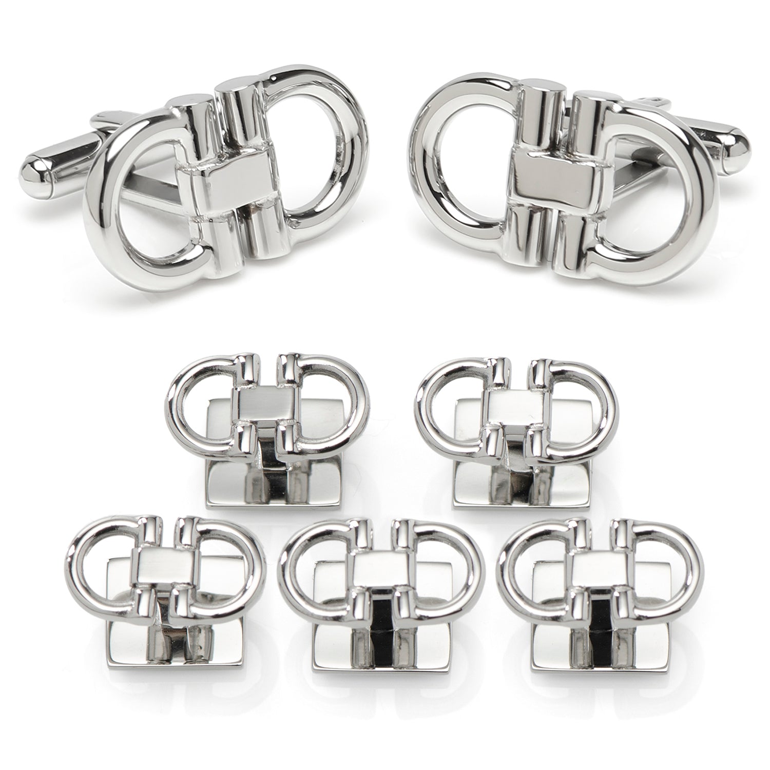 Horse Bit Stainless Steel 5-Stud Set Image 1