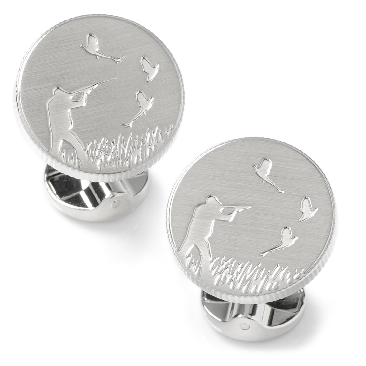 Hunter Silver Cufflinks Image 1