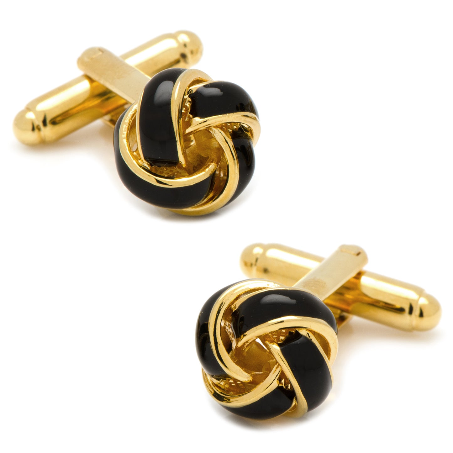 Black and Gold Knot Stud Set Image 5