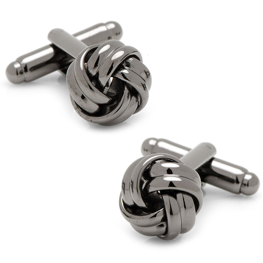 Gunmetal Knot Cufflinks Image 1