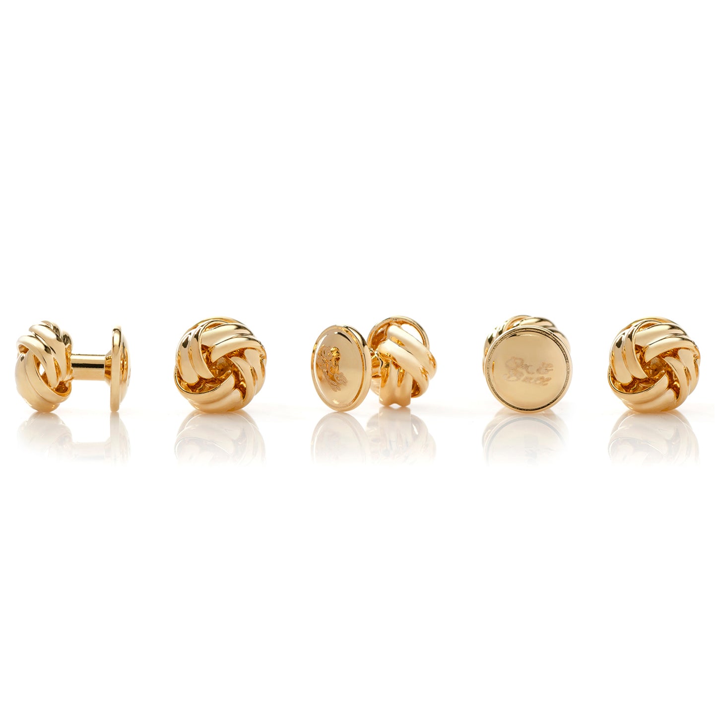Gold Knot Studs Only Image 3
