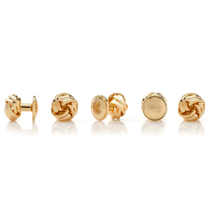 Gold Knot Studs Only Image 3