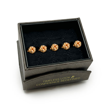 Gold Knot Studs Only Image 5