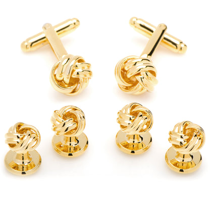 Gold Knot Stud Set Image 1