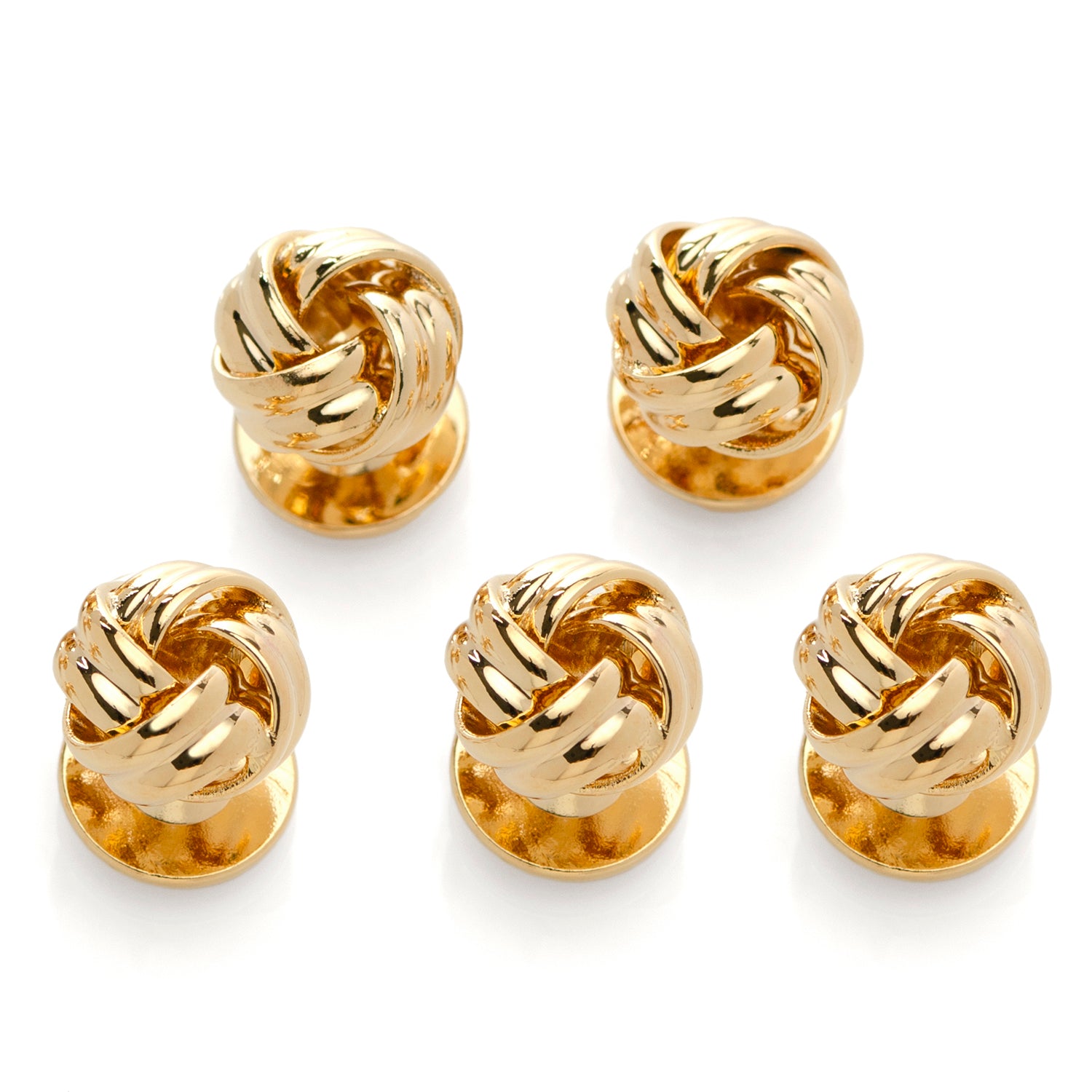 Gold Knot Studs Only Image 1