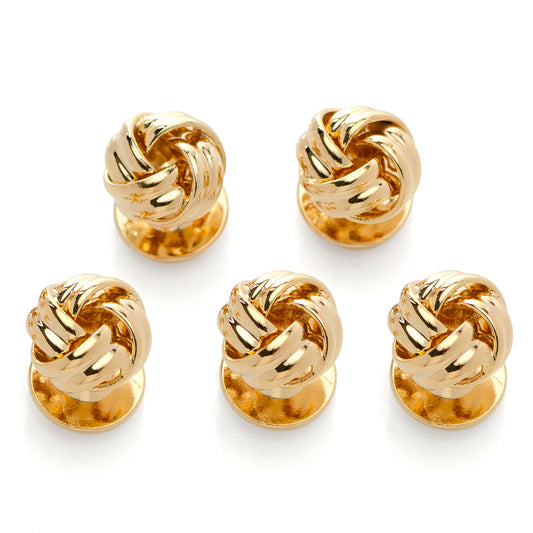 Gold Knot Studs Only Image 1