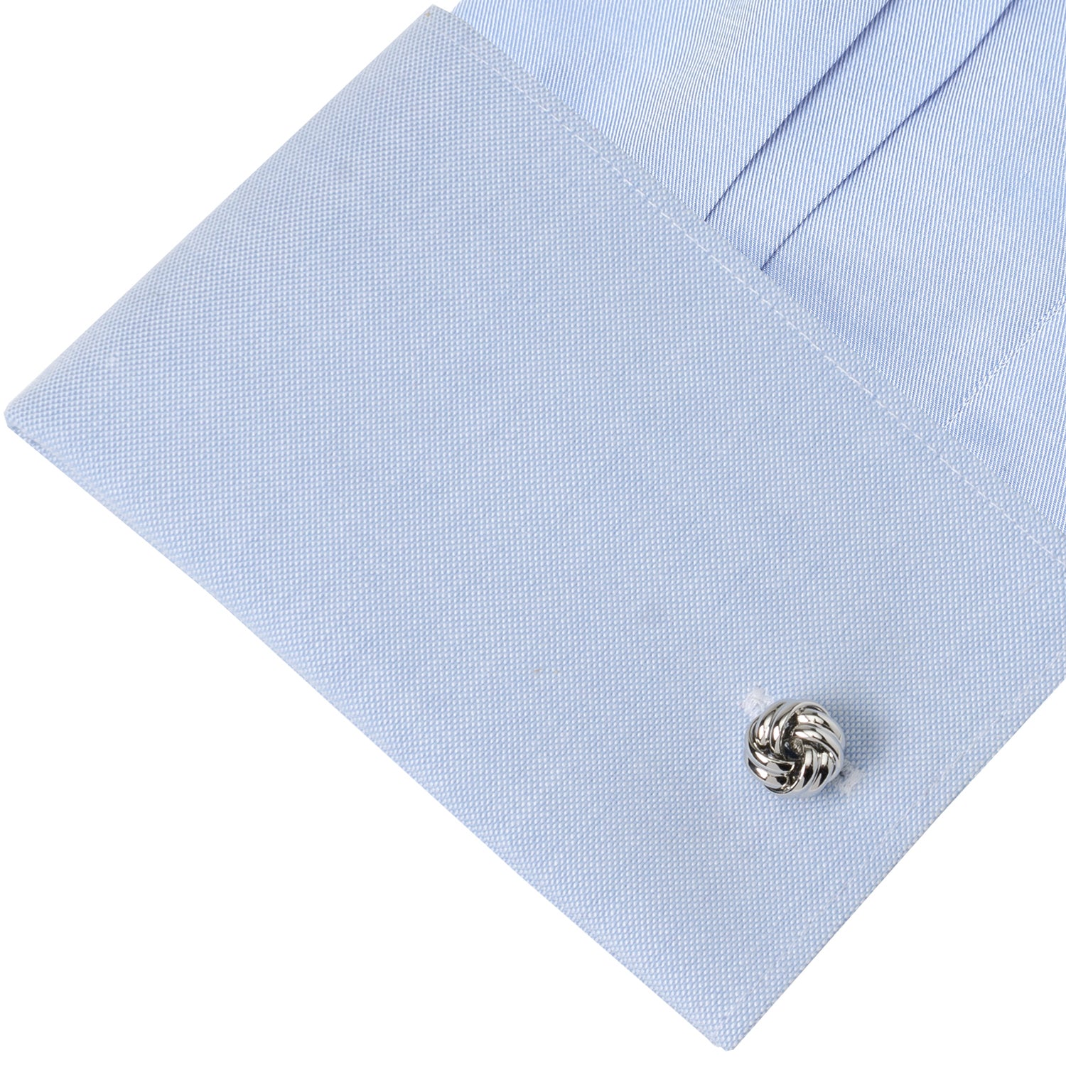 Silver Knot Cufflinks Image 3