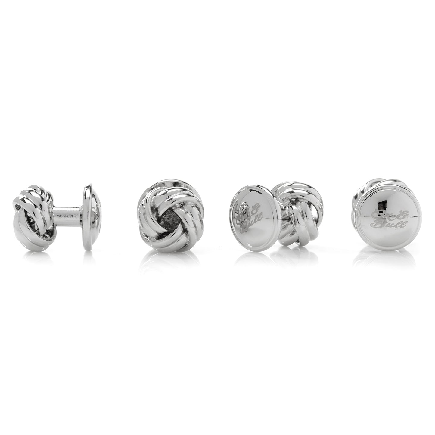 Silver Knot Stud Set Image 3