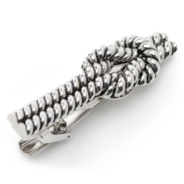 Cufflinks, Inc Rope Knot Tie Clip Silver