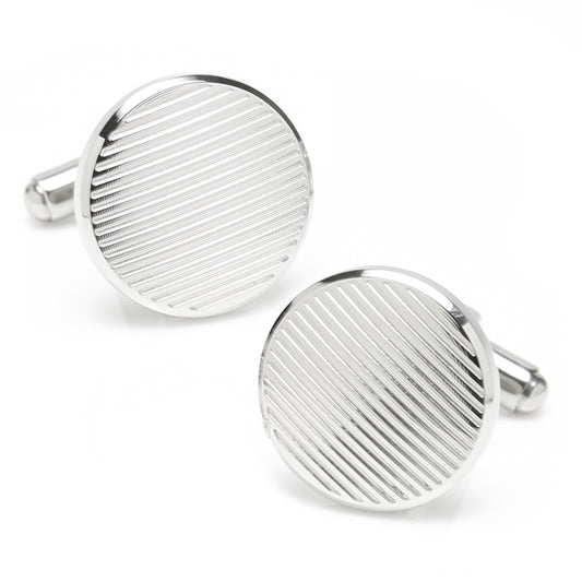 Line Stainless Steel Cufflinks Image 1