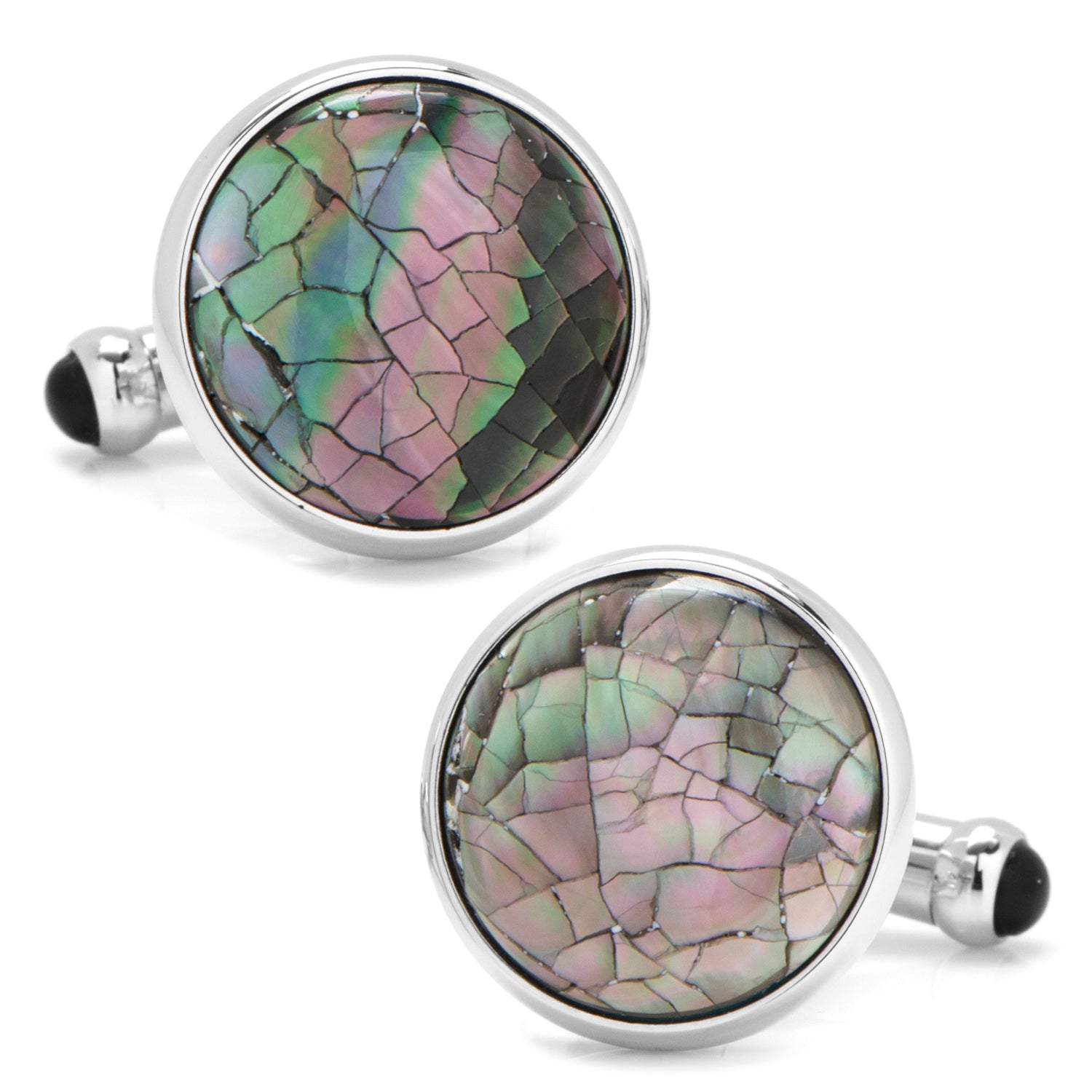 Mosaic Smoke Mother of Pearl Cufflinks Image 1