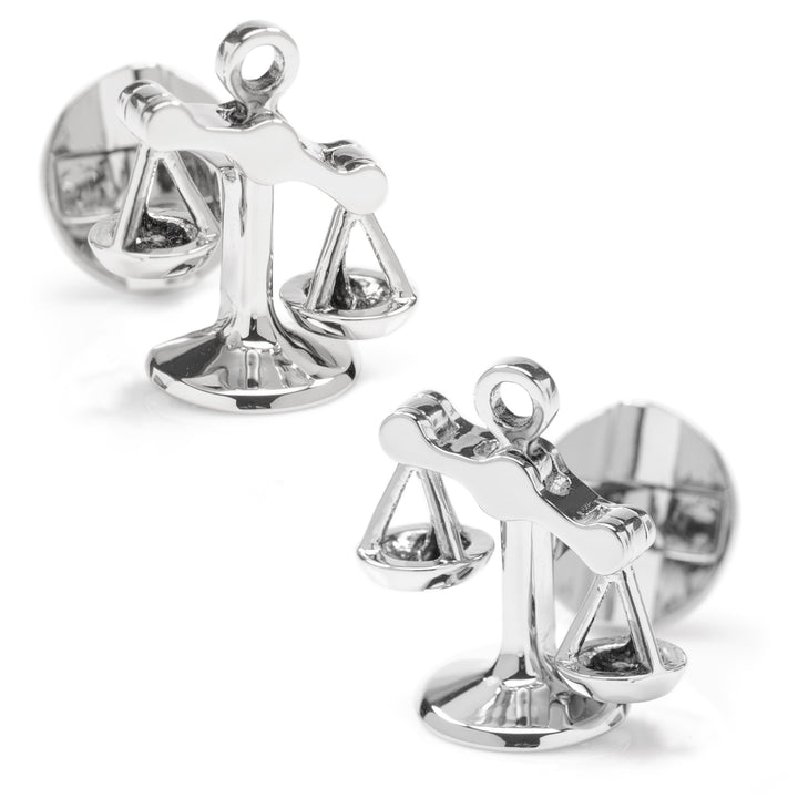 Moving Parts Scales of Justice Cufflinks Image 2