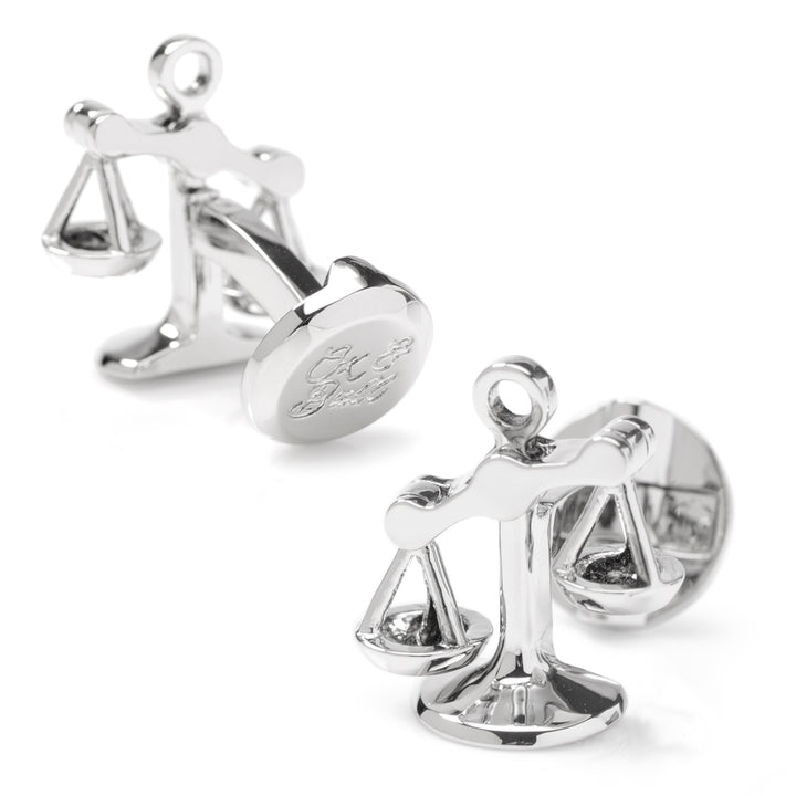 Moving Parts Scales of Justice Cufflinks Image 3