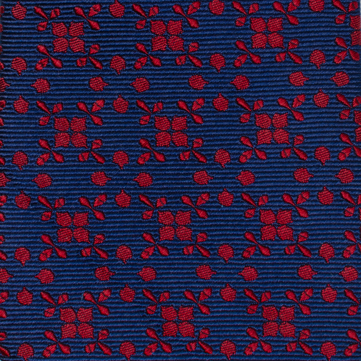 Navy/Red Patterned Men's Tie Image 4