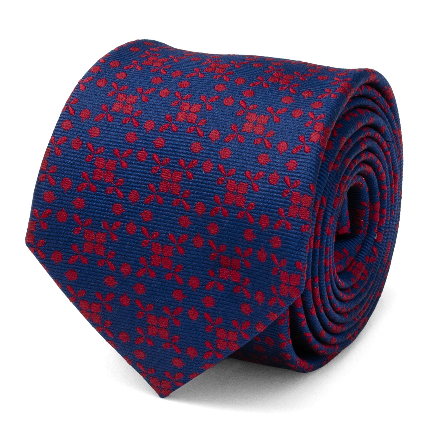 Navy/Red Patterned Men's Tie Image 1