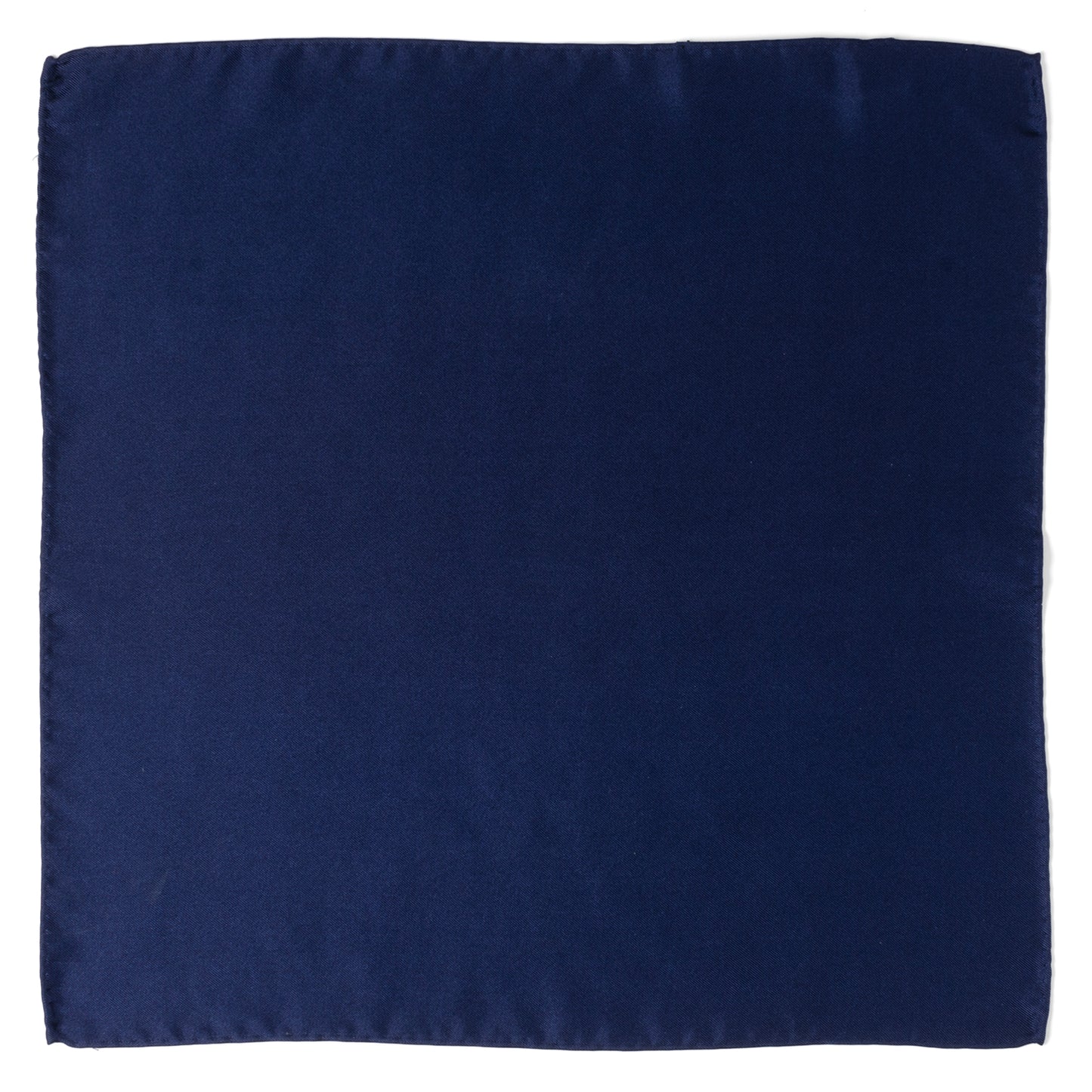 Navy Silk Pocket Square Image 1