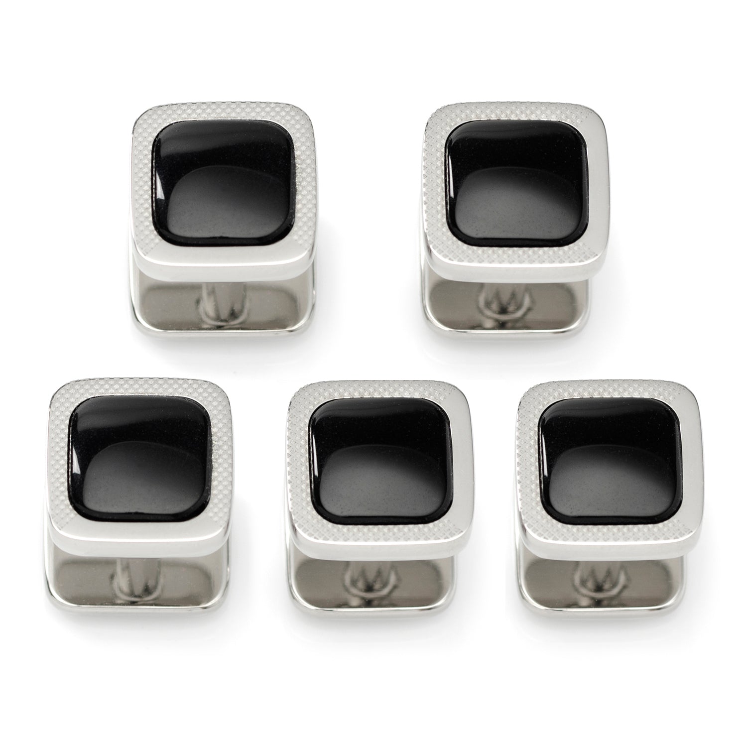 Ox and Bull - Onyx Cushion Stainless Steel Studs Image 1