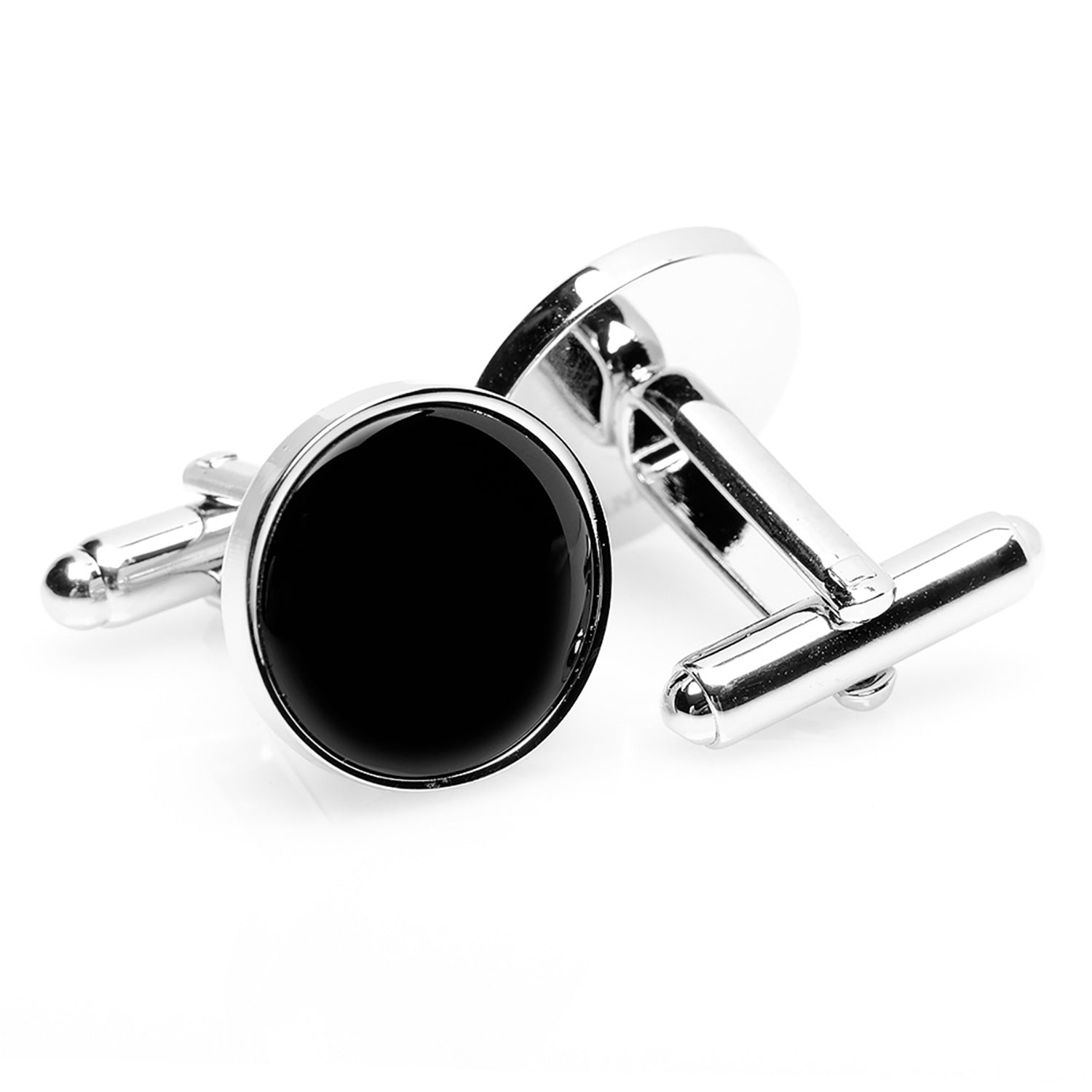Silver and Onyx 5-Stud Set Image 4