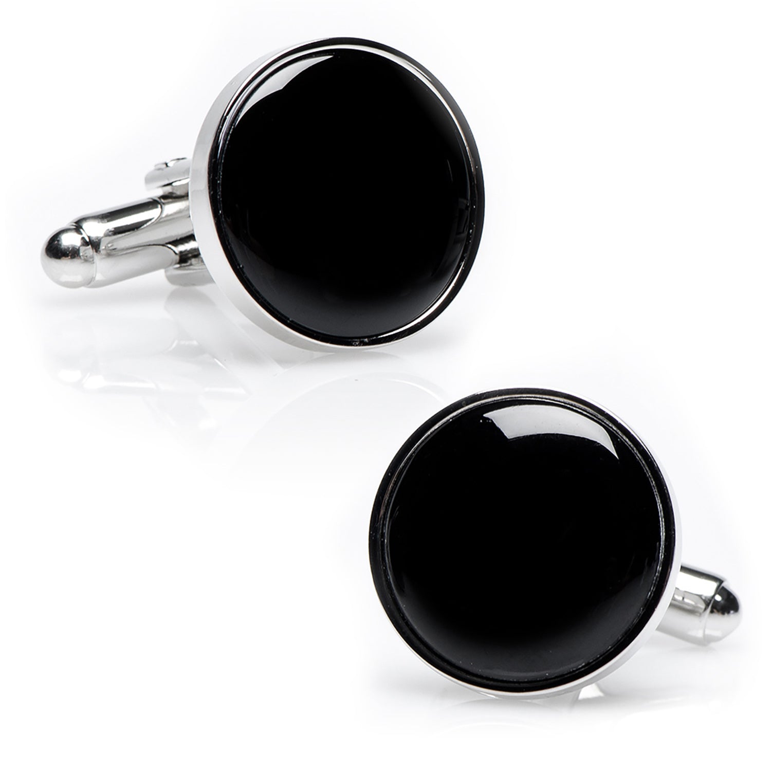 Silver and Onyx Stud Set Image 5