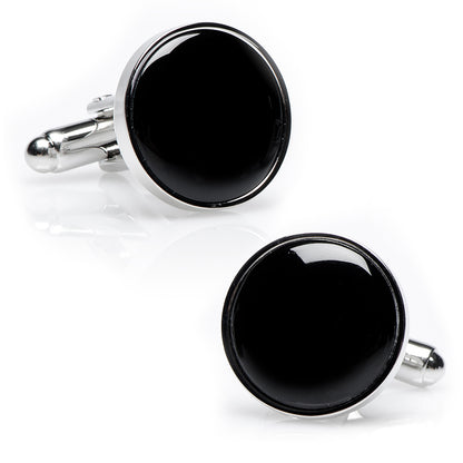 Silver and Onyx Stud Set Image 5